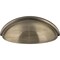 Elements 3" Center-to-Center Brushed Antique Brass Florence Cabinet Cup Pull 2981AB - alternate 3